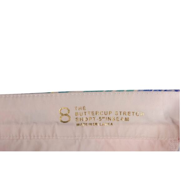 Lilly Pulitzer Size 8 Buttercup Stretch Short Seashell Pattern Scalloped Hem - Picture 5 of 7